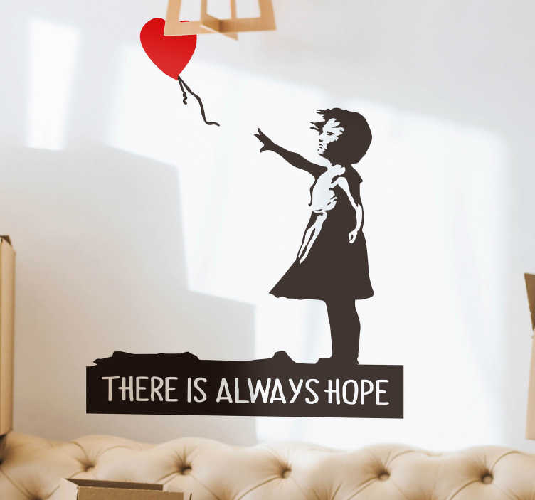 Vinilo Decorativo Banksy Always Hope Rotula