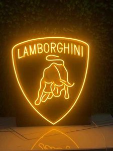 Neón Lamborghini logo