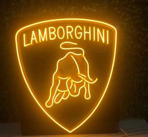 Neón Lamborghini logo