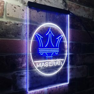 Neón Maserati logo