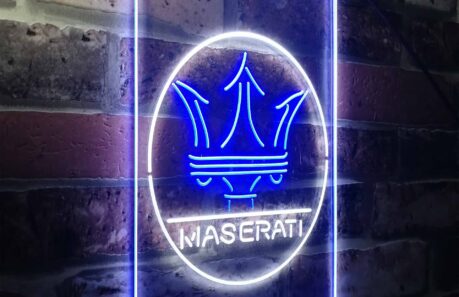 Neón Maserati logo