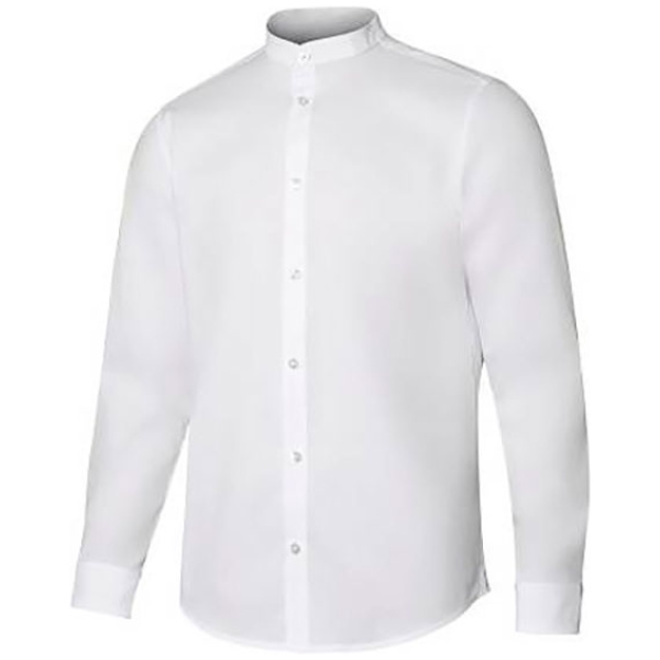 camisa cuello tirilla stretch manga larga hombre velilla 405013s