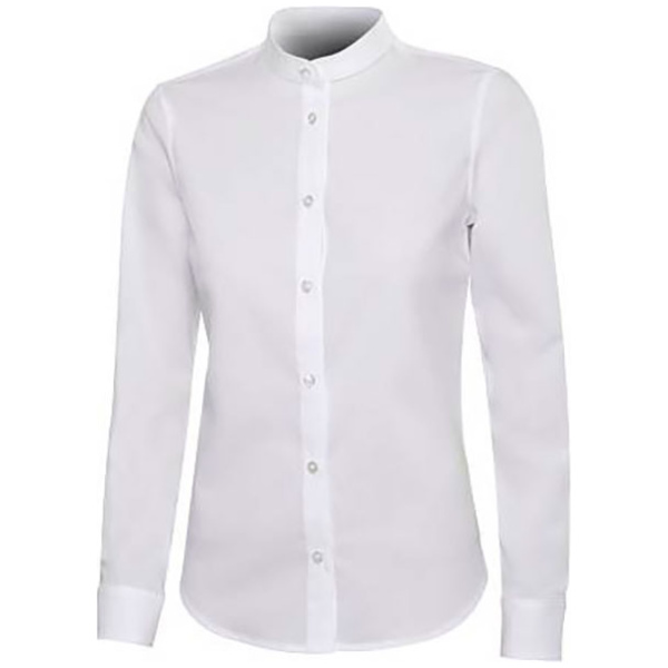 camisa cuello tirilla stretch manga larga mujer velilla 405015s