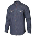 camisa denim stretch manga larga hombre velilla 405006s