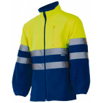 chaqueta polar bicolor alta visibilidad velilla 183