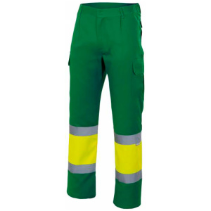 pantalon bicolor alta visibilidad velilla 157