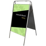 Cashdisplay Caballete Publicitario Exterior Banner Publicitario Caballete Expositor de Doble Cara 500x700mm Negro 0