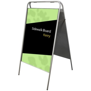 Cashdisplay Caballete Publicitario Exterior Banner Publicitario Caballete Expositor de Doble Cara 500x700mm Negro 0