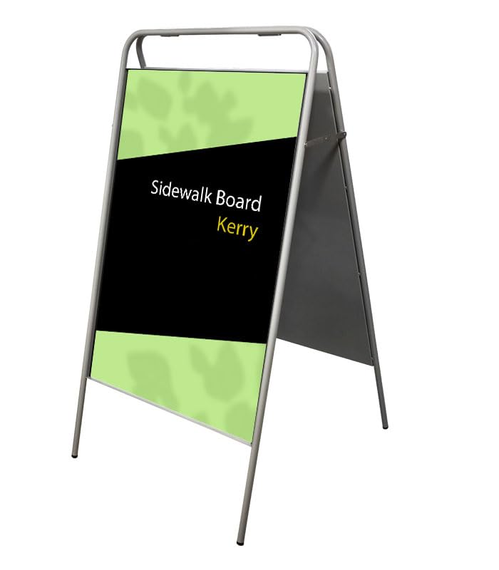 Cashdisplay Caballete Publicitario Exterior Banner Publicitario Caballete Expositor de Doble Cara 500x700mm Negro 0