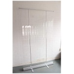 Displaysign Roll up Transparente 120x200cm Protector contra la Tos Separador de Ambientes Pantalla Plegable Paravent 0