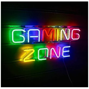 Gaming Zone Letreros de neon juegos LED de colores paredes de neon decorados con letras letreros de neon salas de juegos areas de juego agujeros para hombres regalos para jugadores ninos hombres 0 5