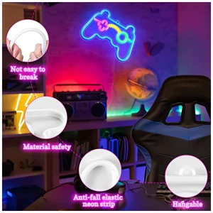 HOTUT Letrero de Neon de LEDLuces de Neon Alimentada por Bateria o USBLuces de Noche de Pared con Letrero de neonLuz de decoracion con Forma de Letrero de neon LED Decoracion BarDiscotecasFiesta 0 1