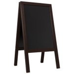 IL SETTE Expositor publicitario para restaurantes cafeterias bares y otras tiendas tope de clientes pizarra de tiza Resistente a la intemperie 122 x 65 cm 20 kg marron oscuro 0 3