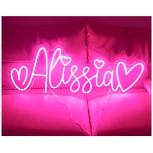 JEMESI Letreros de Neon LED Personalizados Letrero Luminoso Neon Pared para Decoracion de Pared Bodas Comercios Negocios Bares Restaurantes y Fiestas Neon Signos de Luz 0