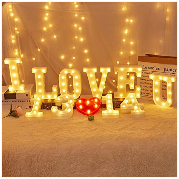 Jandei Letras LED iluminadas letra M con luz blanca calida luces led decoracion y ambiente luz nocturna bodas cumpleanos escaparates numeros y letras con luces funcionan con pilas 0 3