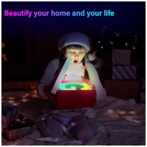 Kangtaixin Letra Luminosas Mayuscula con USB Letras de Luces LED Iluminadas Control APP Luces Etras de neon Luces de Noche para Pared Fiesta de Cumpleanos Navidad Decoracion de Boda Letras A 0 3