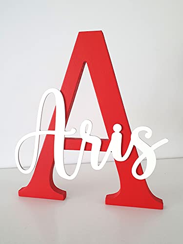 LETRAS DECORATIVAS GRANDES INICIALES CON NOMBRE ALTURA 30CM 0 1