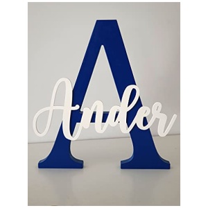 LETRAS DECORATIVAS GRANDES INICIALES CON NOMBRE ALTURA 30CM 0