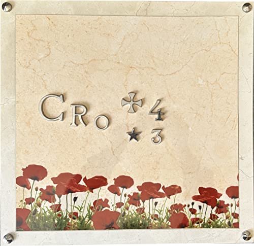 Letras acabado cromado aptas para lapidas con perno para su colocacion texto personalizable 4 Centimetros 0 1