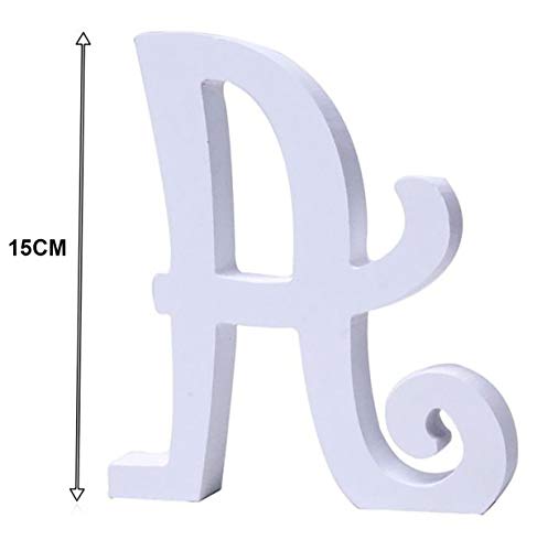 Letras y numeros de madera alfabeto para decoracion 15cm A 0 0