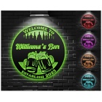 Letrero De Metal Personalizado Con Luces LED Letrero De Neon De Metal Para Barra De Cerveza Decoracion De Pub Patio Trasero Decoracion De Luz LED Para El Hogar 0