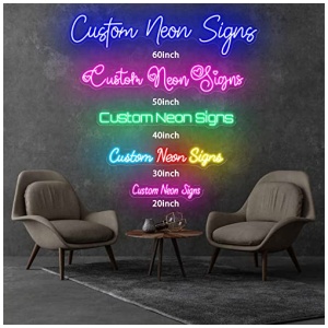 Letrero De Neon Personalizado Para Decoracion De Pared LED Neon Personalizable Para Fiestas De Cumpleanos Bodas Tiendas Bares Letreros Luminosos Lampara Personalizada Regalos 26 150cm1 3 lineas 0 3