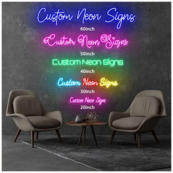 Letrero De Neon Personalizado Para Decoracion De Pared LED Neon Personalizable Para Fiestas De Cumpleanos Bodas Tiendas Bares Letreros Luminosos Lampara Personalizada Regalos 26 150cm1 3 lineas 0 3