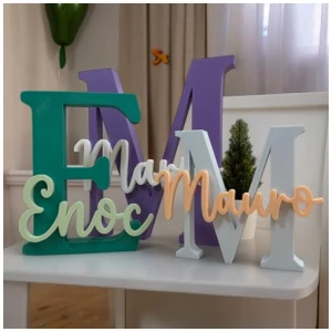 Mpzonline Letra con nombre personalizada decorativa mesas dulces comuniones decoracion habitacion letrero identificacion 0 1