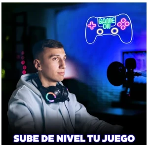 Neon GamingLampara LED Game Controller Neon Sign para Decoracion de Habitacion Gamer Luz LED Fria Segura y Duradera Perfecto para Ninos Jovenes y Adultos Apasionados por los Videojuegos 0 3