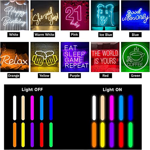 Neon Personalizado personalizada LED Senales luminosas Letrero de neon para decoracion de paredes bar dormitorio boda fiesta de cumpleanos luz decoracion hogarena Tamanos opcionales 30 150 cm 0 3