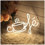 Neon mural de cafe 40 x 268 cm letra luminosa letrero decoracion de neon personalizable amor neon led para fiestas boda regalo de cumpleanos solicitud de boda de San Valentin 0