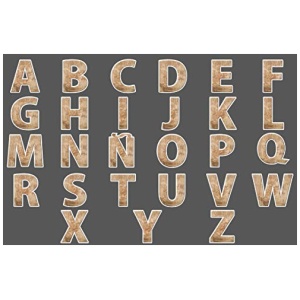 NivellPublicitari Letras Decorativas Letras Madera en PVC Letras Pared Letras Nombres Nombre Personalizado Texto Personalizado 6 x 8 cm Perfil Blanco 0 1