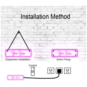 Oh My Neon Personalizada Tu Nombre o Texto Neon Led Luz 30 80cm Longitud para Elegir Silueta 30 50 cm 0 3