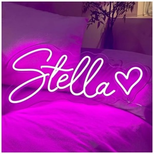 Personalizado letrero de neon luminoso LED para pared Letrero de luces de neon grande personalizado para boda Fiesta de cumpleanos Bar Cuarto Decoracion hogarena 40 145 cm 1 3 lineas 0