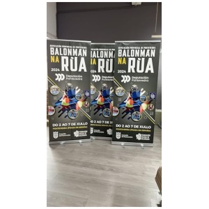 ROLL UP IMPRESION INCLUIDA 85x200 FLM Low Budget Roll Banner Banner Display Feria atril Banner pantalla Banner Online disenar 0 0