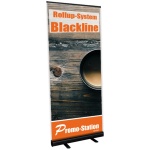 Roll Up Blackline Pantalla enrollable 100 x 200 cm incluye cartel diseno de pancarta con impresion incluida de aluminio por una cara incluye bolsa de transporte 0