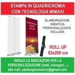 Roll Up Expositor Rollup publicitario 85 x 200 cm Banner grafico incluido 0 0