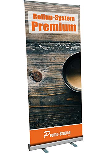 Roll Up Premium Pantalla enrollable 100 x 200 cm sin cartel anodizado en plata incluye bolsa de transporte 0 2