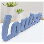 Wood Expression Letras Decorativas para Nombres de Madera Maciza Natural para decoracion hogar decoracion habitacion para comuniones Eventos Bodas Nombres de 3 Letras 0 3