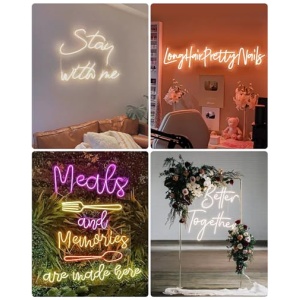 YALLOVE Neon Personalizado Luces de Custom Neon LED Personalizadas Personalizables Para Dormitorio Boda Decoracion de Fiesta de Cumpleanos y Regalo 0 2