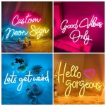 YGEQWK Letrero Neon Personalizado Cartel Luminoso LED Neon Personalizado para Decoracion de Neon Pared Dormitorios Bares Cumpleanos Bodas Decoracion Hogarena 0 1