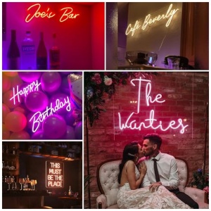 YGEQWK Letrero Neon Personalizado Cartel Luminoso LED Neon Personalizado para Decoracion de Neon Pared Dormitorios Bares Cumpleanos Bodas Decoracion Hogarena 0 3