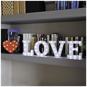 letras madera Letras Led Letras Luminosas Decorativas Letras Alphabet Light Luces De Espejo Del Alfabeto A Z con Luces de LED para Decoracion de DIY FIESTA Dormitorio Decoracion de Navidad Letra L 0 2