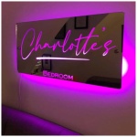 mxn Espejo con Luces Nombre Personalizado Luces De Neon Personalizadas Espejo Luminoso Led Letrero Personalizado Espejos De Pared para NavidadcumpleanosRegaloNombre Personalizado Decoracion 0 3