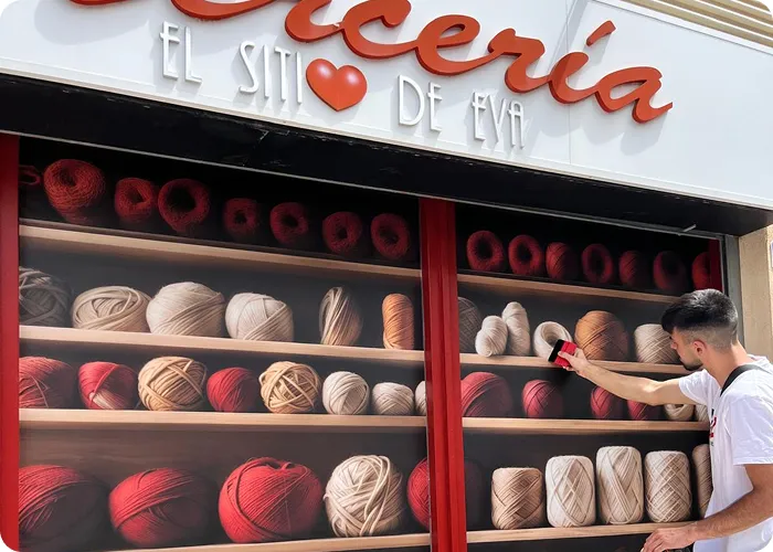 Vinilos personalizados para negocios en Madrid